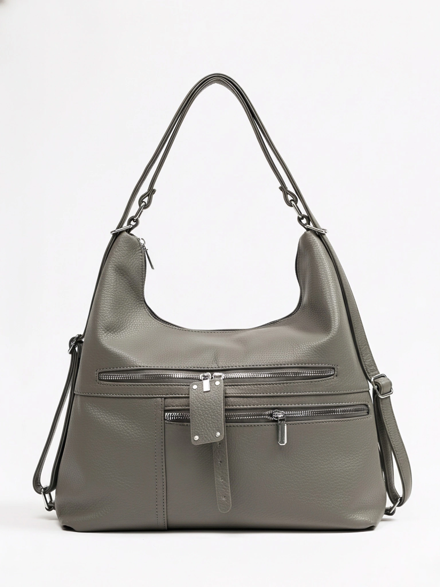 Сумка-шоппер с декоративными пуллерами в ассортименте